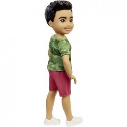 Chelsea Boy Doll (6-inch Brunette) Wearing Camo T-Shirt Shorts and Sneakers Gift for 3 to 7 Year Olds White $16.72 Dolls