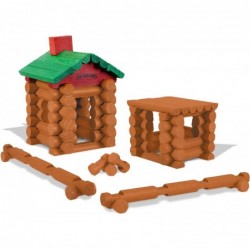 – 100th Anniversary Tin 111 Pieces Real Wood Logs - Ages 3+ - Best Retro Building Gift Set For Boys/Girls - Creative Construc...