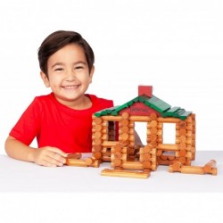 – 100th Anniversary Tin 111 Pieces Real Wood Logs - Ages 3+ - Best Retro Building Gift Set For Boys/Girls - Creative Construc...