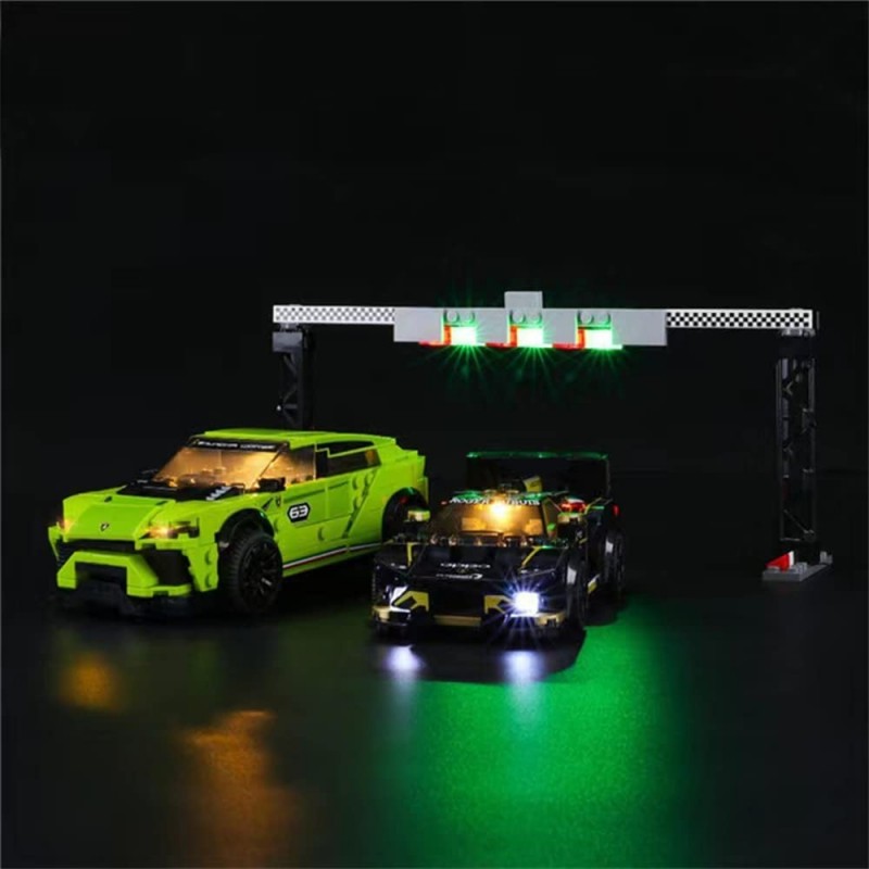 Light Kit Compatible with Lego Lamborghini Urus ST-X & Huracan Super Trofeo EVO - for Speed Champions 76899 (Lego Set Not Inc...