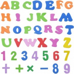 Foam Stickers 260 Pieces Self-Adhesive Foam Alphabet Letters and Numbers Sticker for Kid's Arts Craft Supplies - Assorted Col...