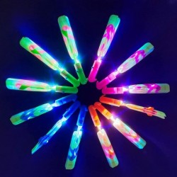 24Pcs Slingshot Flying Copters Slingshot Flying Copters with LED Lights Glow in The Dark Party Supplies for Birthday Gifts 12...