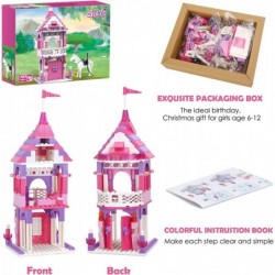 Friends Girls Princess Castle Building Blocks Set Royal Castle STEM Construction Toy Pink Palace Model Creative Birthday for ...