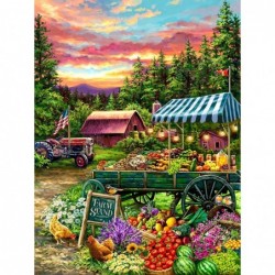 Springbok's 500 Piece Jigsaw Puzzle The Fruit Stand - Made in USA $29.86 Jigsaw Puzzles