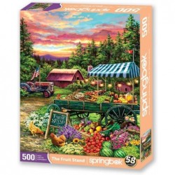 Springbok's 500 Piece Jigsaw Puzzle The Fruit Stand - Made in USA $29.86 Jigsaw Puzzles