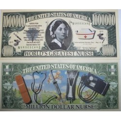 Pack of 5 Nurse Million Dollar Bills - Great Gift for Nurses Or Anyone in The Field of Nursing $13.70 Gags & Practical Joke Toys