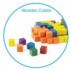 Wood Blocks Counting Cubes for Kids Math 1 Inch Blocks for Preschool Crafts Early Math Manipulatives for Preschool Classroom ...