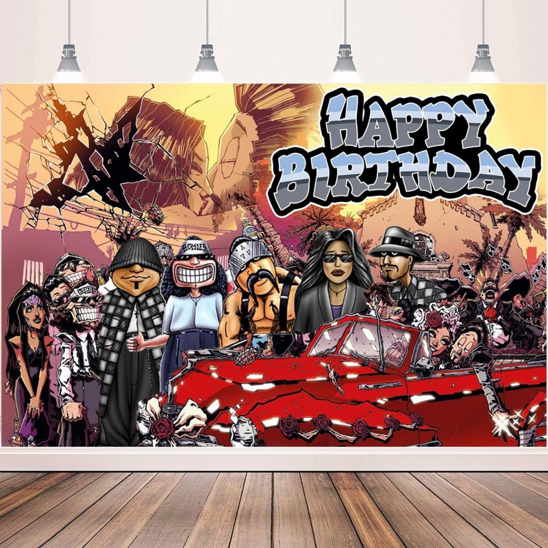 Homies Happy Birthday Backdrop Cholo Themed Birthday Party Decorations Party Supplies Happy Birthday Banner Photography Backg...