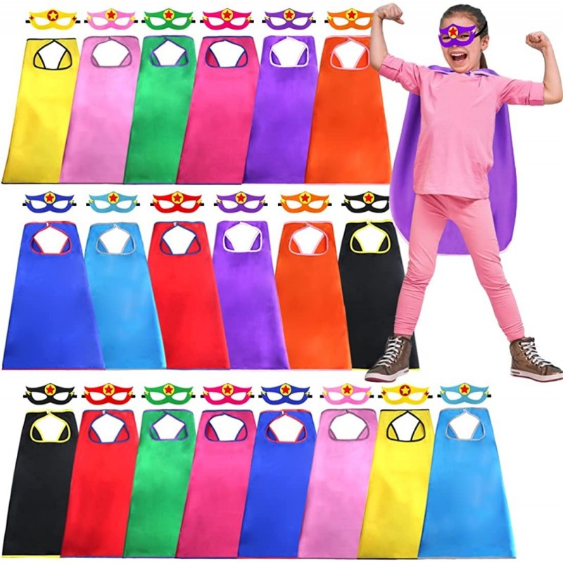 Superhero-Capes and Masks for Kids Bulk 20 Sets Super Hero Toys Gifts Dress-up Costumes as Boys Girls Party Favors $60.92 Kid...