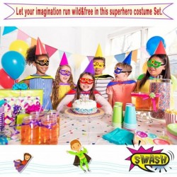 Superhero-Capes and Masks for Kids Bulk 20 Sets Super Hero Toys Gifts Dress-up Costumes as Boys Girls Party Favors $60.92 Kid...