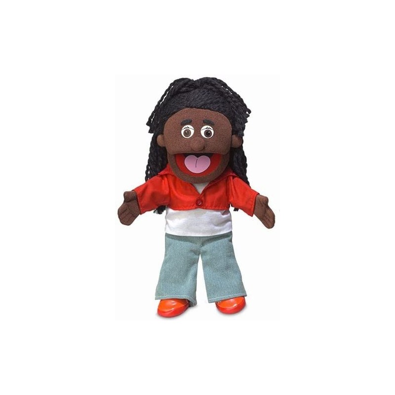 14" Sierra Black Girl Hand Puppet $59.68 Hand Puppets