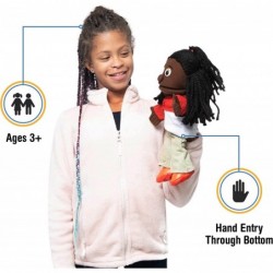 14" Sierra Black Girl Hand Puppet $59.68 Hand Puppets