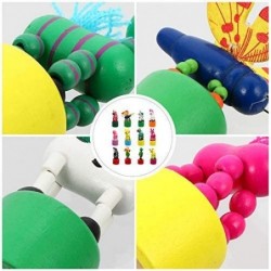 12pcs Kids Wooden Push Up Toys Kids Finger Puppets Wood Animal Figurines Press Base Thumb Puppets Animal Party Favors $31.17 ...