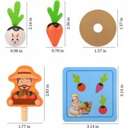 Vegetable Memory Game – Fun and Interactive Kids Wooden Toys-Learning Toys for 3 Year Olds – Carrot Matching Game for Boys an...