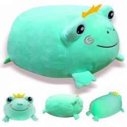 Stuffed Frog Pillow Soft Frog Pluhsie Animal Plush Toy with Crown and Smile Face (Green B 14 inches) $27.20 Kids' Plush Toy P...