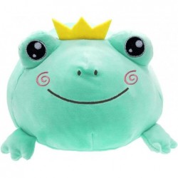 Stuffed Frog Pillow Soft Frog Pluhsie Animal Plush Toy with Crown and Smile Face (Green B 14 inches) $27.20 Kids' Plush Toy P...