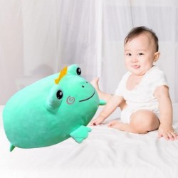 Stuffed Frog Pillow Soft Frog Pluhsie Animal Plush Toy with Crown and Smile Face (Green B 14 inches) $27.20 Kids' Plush Toy P...