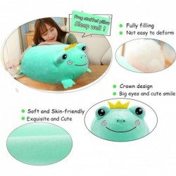 Stuffed Frog Pillow Soft Frog Pluhsie Animal Plush Toy with Crown and Smile Face (Green B 14 inches) $27.20 Kids' Plush Toy P...