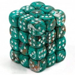 d6Cube12mm Marble Oxi-CP wh (36) $23.69 Game Accessories