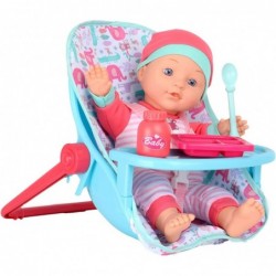 12" Baby Doll 4-in-1 High Chair Play Set $50.62 Dolls