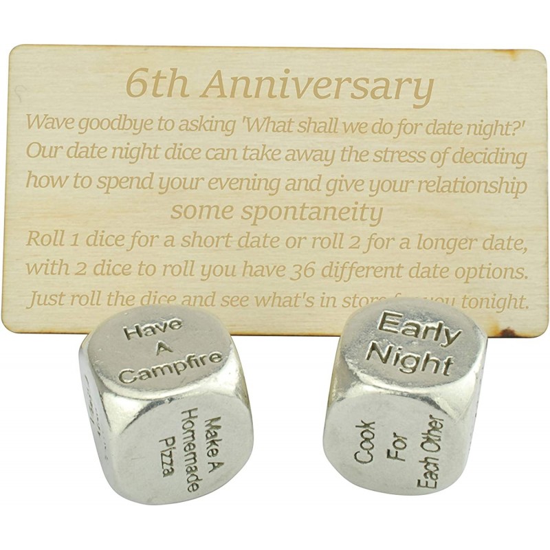 6th Wedding Anniversary Date Night Dice Ideas for Your 6 Year Wedding Anniversary $29.06 Game Accessories