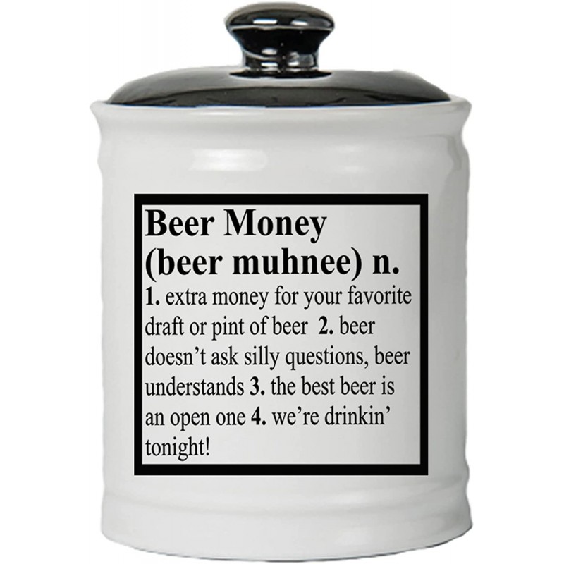 Beer Money Ceramic Piggy Bank Candy Jar Funny Gift for Dad Gifts for Beer Lovers Beer Gifts $48.48 Kids' Money Banks