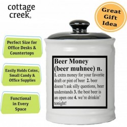 Beer Money Ceramic Piggy Bank Candy Jar Funny Gift for Dad Gifts for Beer Lovers Beer Gifts $48.48 Kids' Money Banks