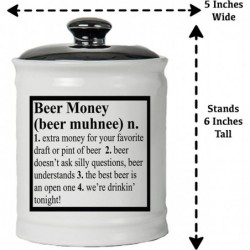 Beer Money Ceramic Piggy Bank Candy Jar Funny Gift for Dad Gifts for Beer Lovers Beer Gifts $48.48 Kids' Money Banks