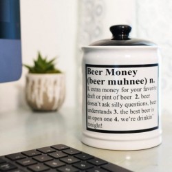 Beer Money Ceramic Piggy Bank Candy Jar Funny Gift for Dad Gifts for Beer Lovers Beer Gifts $48.48 Kids' Money Banks