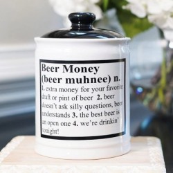 Beer Money Ceramic Piggy Bank Candy Jar Funny Gift for Dad Gifts for Beer Lovers Beer Gifts $48.48 Kids' Money Banks