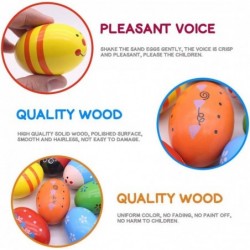 15 PCS Wooden Percussion Musical Egg Maracas Egg Shakers Easter Props $27.74 Kids' Musical Instruments