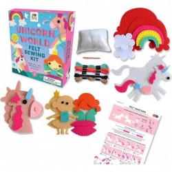 Unicorn World Felt Sewing Kit Easy for Beginning Sewers $27.17 Craft Kits