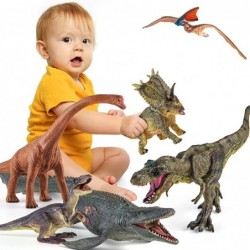 6PCS Jumbo Dinosaur Toy Set Realistic Dinosaur Toys for Kids - Large Dino Playset for Boys and Girls 3 4 5 6 7 Year Old Child...