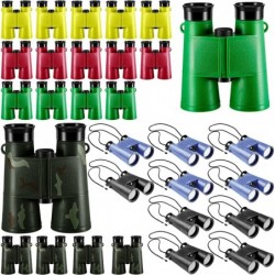 30 Pcs Toy Binoculars 4.3 x 5.1 Inch Compact Mini Binoculars with Neck String Shock Proof for Age 12 Years Boys Girls Bird Wa...