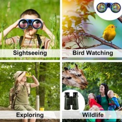 30 Pcs Toy Binoculars 4.3 x 5.1 Inch Compact Mini Binoculars with Neck String Shock Proof for Age 12 Years Boys Girls Bird Wa...