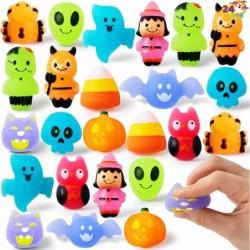 24 PCS Halloween Squishies Mochi Toy Grow in The Dark Design Stress Relief Mochi for Halloween Party Favor Decoration Hallowe...