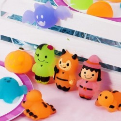 24 PCS Halloween Squishies Mochi Toy Grow in The Dark Design Stress Relief Mochi for Halloween Party Favor Decoration Hallowe...