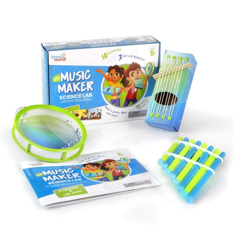 Science Kit Music Maker STEM Activities for Kids Ages 5-7 STEM Toys Kids Storybook Pan Flute Ocean Drum and Box Guitar 10 at ...