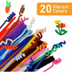 200 PCS Pipe Cleaners Craft Supplies Multi-Color Chenille Stems with 100 pcs Wiggle Eyes for Art and Craft Projects Creative ...