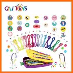 Fashion Friendship Bracelet Making Kits with Pop Beads 30 Pack Strings Hair Band Girls Jewelry Crafts Toys Birthday Christmas...