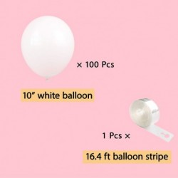 10-Inch Thicken White Balloons arch kit 100-Pack Snow-White Matte Latex Balloons Winter Theme Helium Balloons Dream Party Bal...