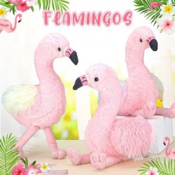 3 Pcs 11 Inch Plush Flamingo Stuffed Animal for Teenagers Flamingo Toy Soft Stuffed Flamingo with Gradient for Pet Toy Birthd...