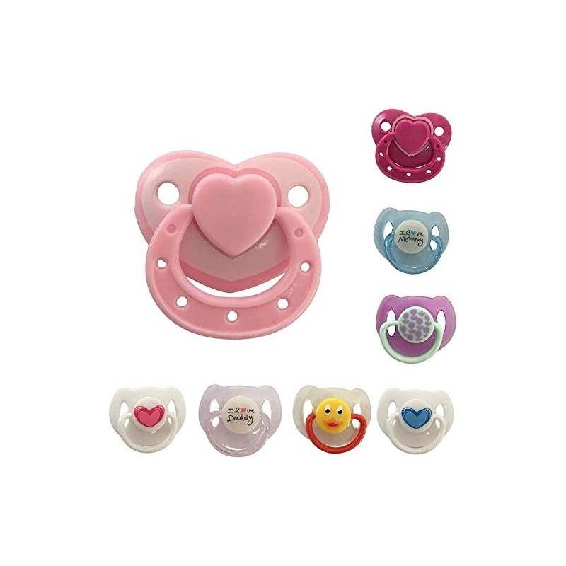 Magnetic Pacifier 8 pcs 8 Color for Reborn Baby Dolls Boy Girl Dummy Magnet Pacifier Dolls Nipple DIY Dolls Accessories $31.2...