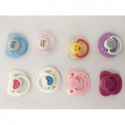 Magnetic Pacifier 8 pcs 8 Color for Reborn Baby Dolls Boy Girl Dummy Magnet Pacifier Dolls Nipple DIY Dolls Accessories $31.2...