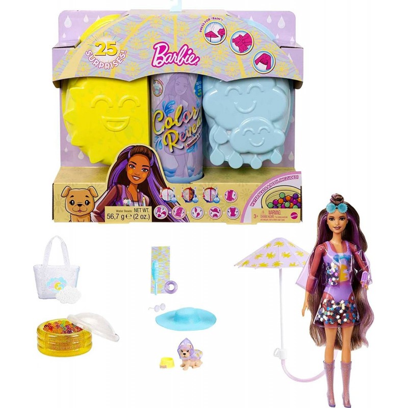 Color Reveal Doll with 7 Surprises Color Change and Accessories Sunshine and Sprinkles Series Styles May Vary $31.56 Dolls