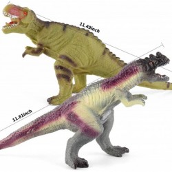 Dinosaur Toys Big Realistic Dinosaur Toys for Kids Age 3-5 9”-12” Giganotosaurus Velociraptor T-Rex for Dinosaur Party Favors...