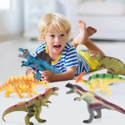 Dinosaur Toys Big Realistic Dinosaur Toys for Kids Age 3-5 9”-12” Giganotosaurus Velociraptor T-Rex for Dinosaur Party Favors...