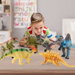 Dinosaur Toys Big Realistic Dinosaur Toys for Kids Age 3-5 9”-12” Giganotosaurus Velociraptor T-Rex for Dinosaur Party Favors...