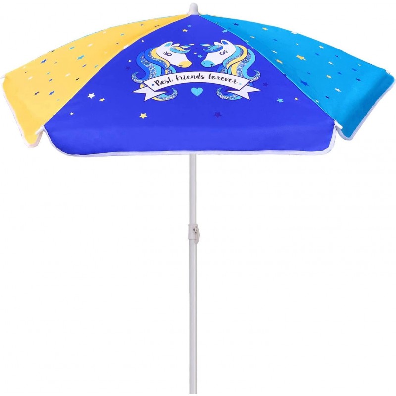 47 Inch Seaside Beach Umbrella for Sand and Water Table - Kids Durable Umbrellas for children Beach Camping Garden Outdoor Pl...