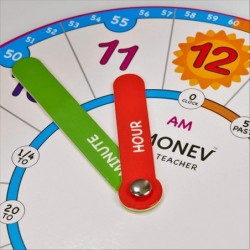 Time Teacher Magnet Clock Teach Children to Instantly Read and say The time with This Hand held Teaching aid. Pre-School Kind...